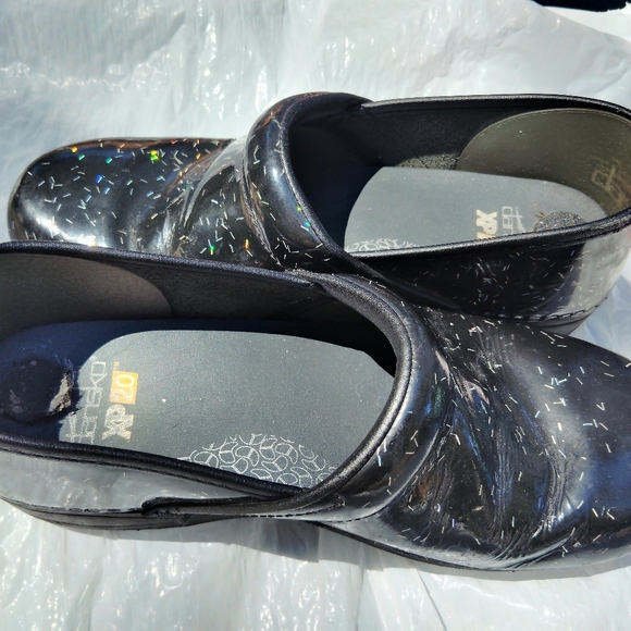 Dansko Glitter Sparkle Black Clogs - Picture 5 of 6